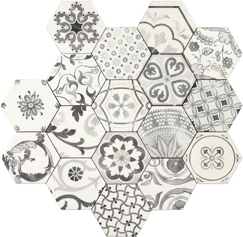 [TE6481-[T260]] CX 15x17,1 Tonalite Examatt Decoro Mix Bianco (0,5m²/25st/doos)