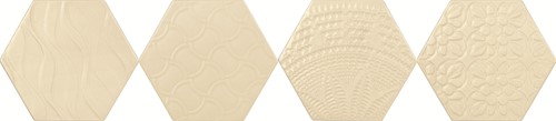 [TE6471-[T225]] CX 15x17,1 Tonalite Examatt Decoro Relief Bianco (0,5m²/25st/doos)