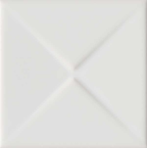 [16903-1010] MOSA CLASSICS KHO LIANG LE COLLECTION 10x10 16903 Pyramid Accent White Gloss (0,5m²/50st/doos)