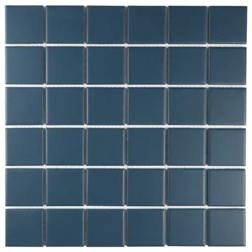 [SM48710] TMF PATTERNS (SM48710) Square Navy Blue Matt 48x48mm (0,95m²/10vel/doos)