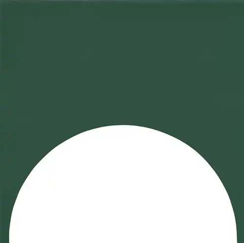 [FGB307M] CX 15x15 Quintessenza Färgblock Decoro Cirkel-Out Smeraldo Matt (set 12st/ds)