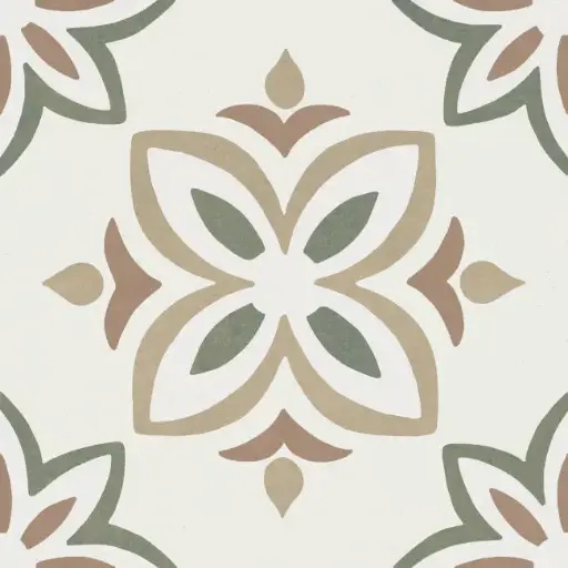 [1037792] NOHA ARLES 22,3x22,3 Green Bloom (0,65m²/13st/doos)