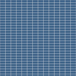 [43004-BEN] WINCKELMANS 2,3x5 (RECHT) Bleu Nuit (1m²/10vel/ds)