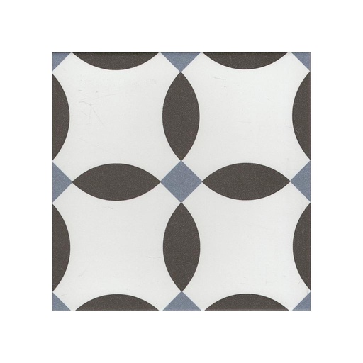 [RP2070-[T080]] CX 20x20 Revoir Paris La Madeleine Chere Noir (1m²/25st/doos)