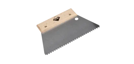 [71925] RUBI Eenvoudige lijmspaan 18 cm 8x8 mm met houten greep