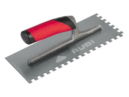 [74938] RUBI Lijmspaan roestvrij 28 cm 6x6 mm rubiflex open greep