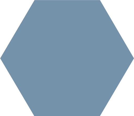 [43785-BEU] WINCKELMANS HEXAGONE 15cm 9mm Bleu Uni (0,48m²/24st/doos)