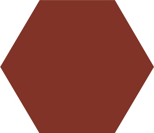 [43801-ROU] WINCKELMANS HEXAGONE 15cm 9mm Rouge (0,48m²/24st/doos)
