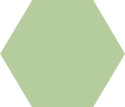 [43572-PIS] WINCKELMANS HEXAGONE 10cm 9mm Pistache (0,42m²/46st/doos)