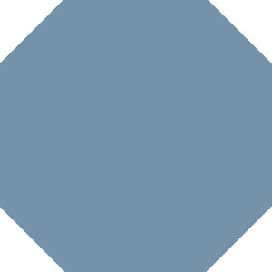 [43872-BEU] WINCKELMANS OCTAGONE 15x15 Bleu Uni (0,56m²/25st/doos) zonder cabochon