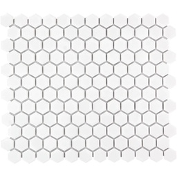 [AFH23051] TMF BARCELONA (AFH23051) Hexagon Extra Wit 23x26mm (0,78m²/10vel/doos)