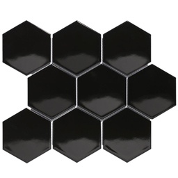 [AFH95317] TMF BARCELONA (AFH95317) Hexagon Zwart 95x110mm (0,76m²/10vel/doos)