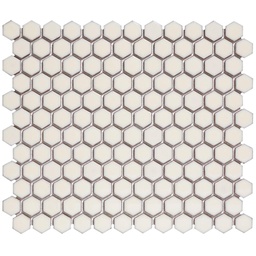 [AMH23010] TMF BARCELONA (AMH23010) Hexagon Wit 23x26mm (0,78m²/10vel/doos)