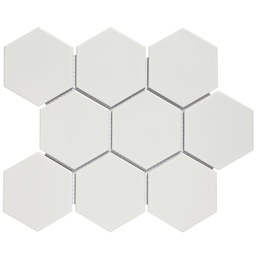 [AMH95010] TMF BARCELONA (AMH95010) Hexagon Wit 95x110mm (0,76m²/10vel/doos)