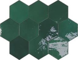 [WH1209] CX 10.8x12.4 Wow Zellige Hexa Emerald  (0,38m²/38st/doos)