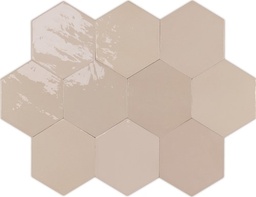 [WH1202] CX 10.8x12.4 Wow Zellige Hexa Nude  (0,38m²/38st/doos)
