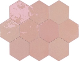 [WH1205] CX 10.8x12.4 Wow Zellige Hexa Pink  (0,38m²/38st/doos)