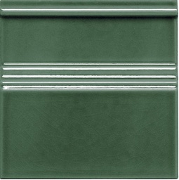 [SM0651] CX 15x15 Adex Modernista Rodapie Clasico C/C Verde Oscuro (per stuk)