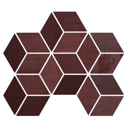 [44741] AZULEJOS NEW ZELLIGE 9x15 Diamond Burgundy (0,17m²/25st/doos)