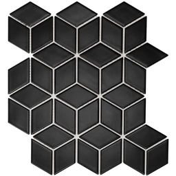 [PACU925] TMF PARIS (PACU925) Cubic Zwart Mat 48x81mm (0,81m²/10vel/doos)