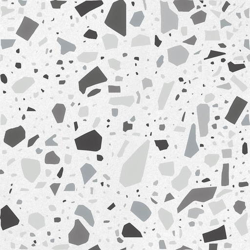 [CNF101M-[T140]] CX 18,6x18,6 Quintessenza Confetti Bianco Grigio (0,45m²/13st/doos)