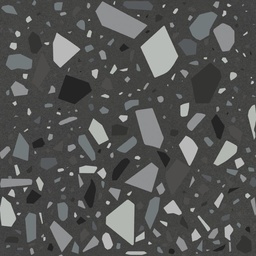 [CNF107M] CX 18,6x18,6 Quintessenza Confetti Negro Petrolio (0,45m²/13st/doos)