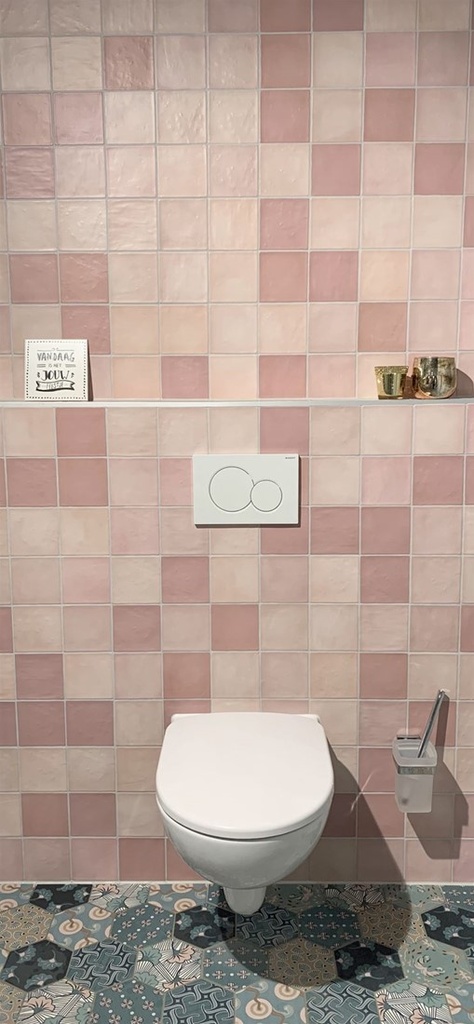 CX 11,5x11,5 La Porta Tanger Mate Coral (mix van nuances) (0,50m²/38st/doos)
