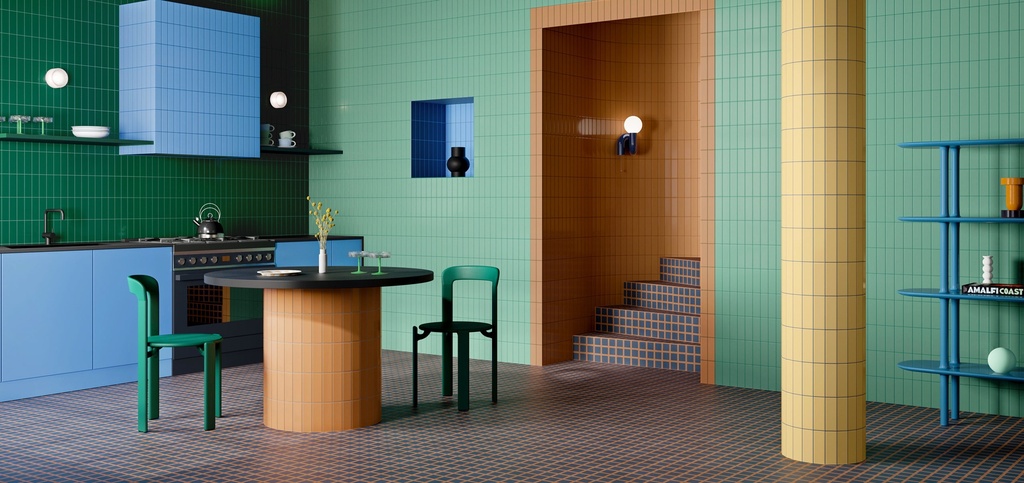 CX 5x15 Quintessenza Färgblock Cielo Lucido (0,60m²/80st/doos)