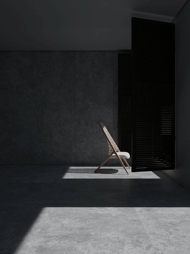 LIVING VERSO 60x120 DUCTILE 6mm Cross Cut Grey (2,15m²/3st/doos)