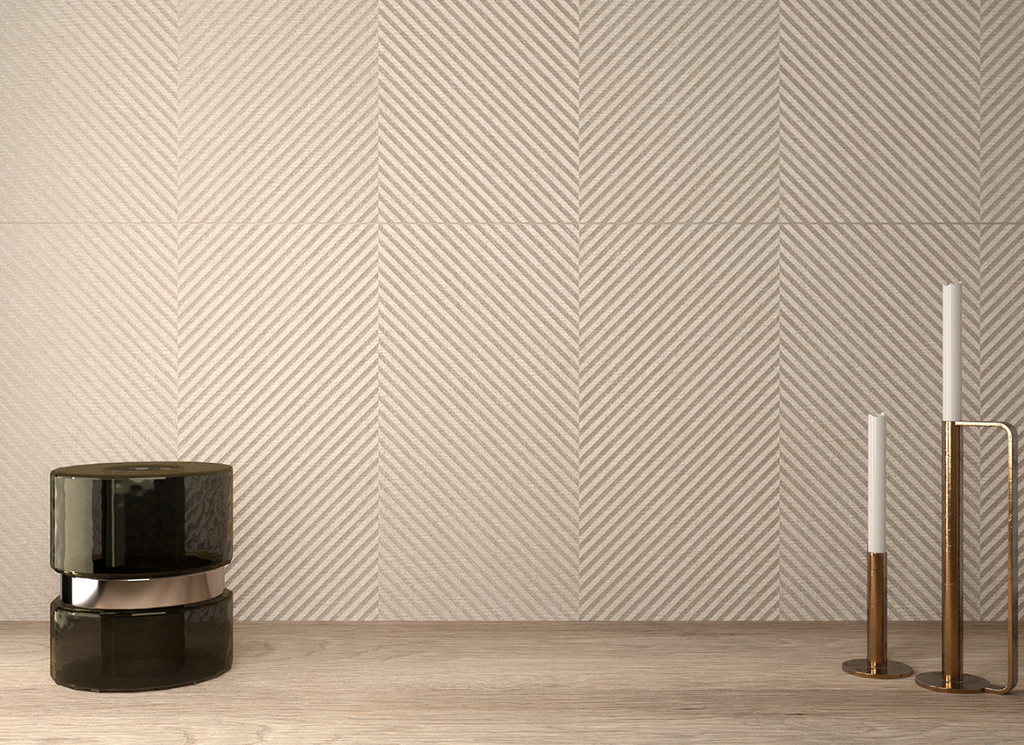 LIVING GROUND 30x90 WALL TWIST Cream Natural (1,07m²/4st/doos) (UITLOPEND)