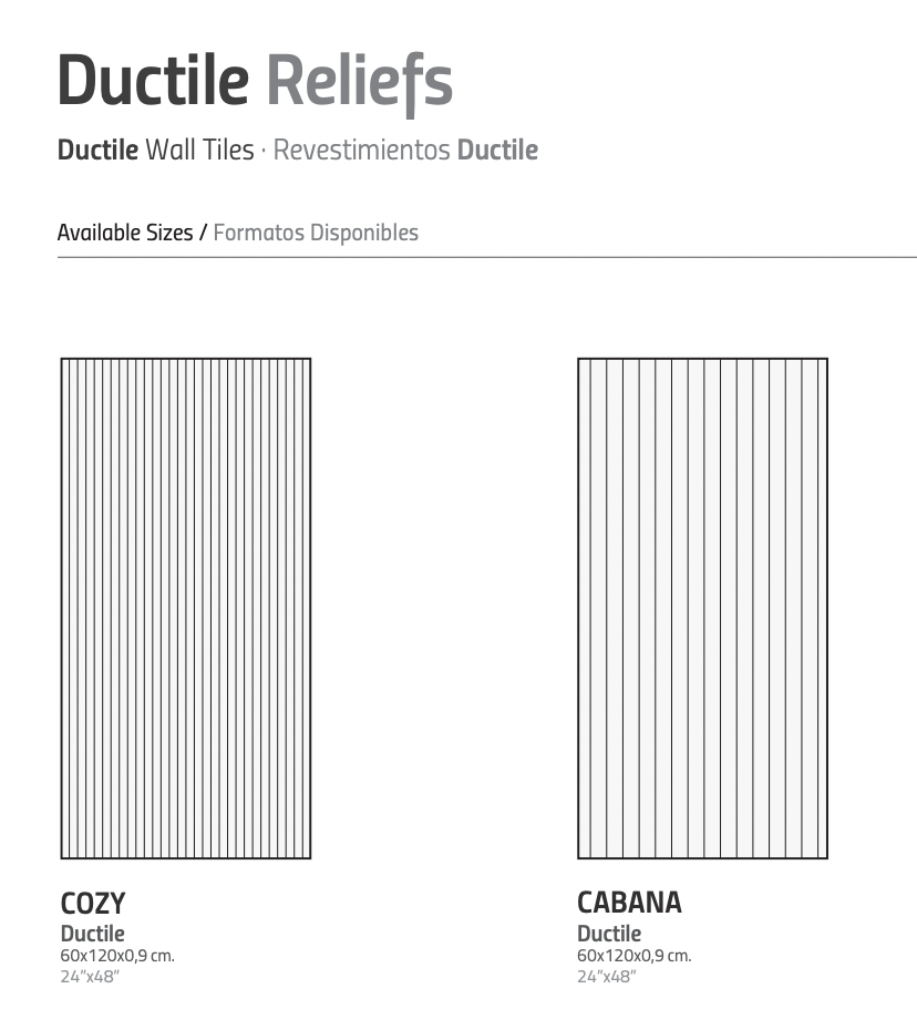 LIVING KORA 60x120 DUCTILE RELIEFS 9mm Cozy Canella (1,43m²/2st/doos)
