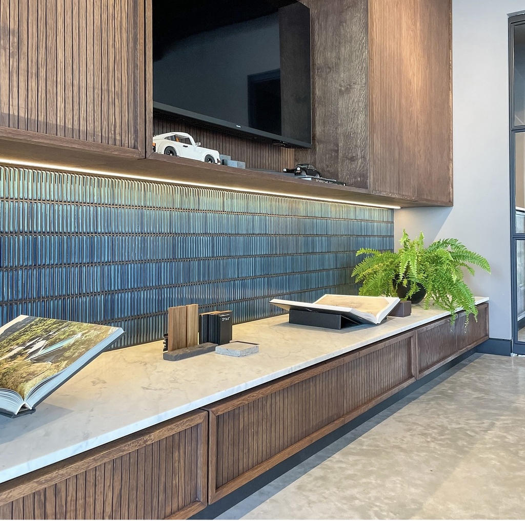 TMF SEVILLA FINGER (SEF12625) Kit-Kat Mini's Azuur Blauw Spikkel 12x92x8mm (0,87m²/10vel/doos)