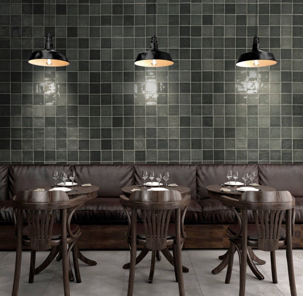 AZULEJOS NEW ZELLIGE 13x13 Olive (0,42m²/25st/doos)