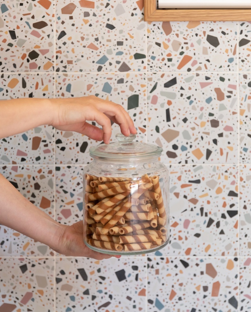 CX 18,6x18,6 Quintessenza Confetti Bianco Multicolor (0,45m²/13st/doos)