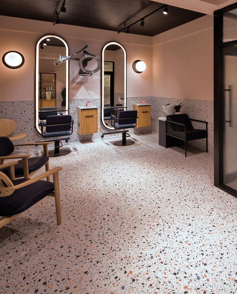 CX 18,6x18,6 Quintessenza Confetti Bianco Multicolor (0,45m²/13st/doos)