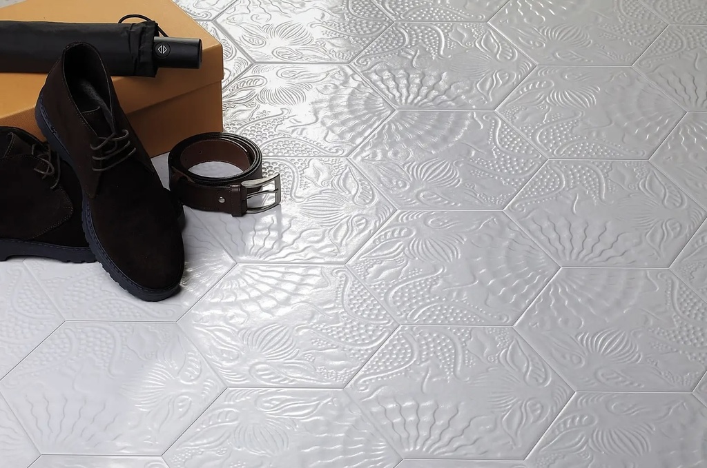 CX 25,1x22 Codicer95 Hex25 Gaudi White (1,04m²/25st/doos)