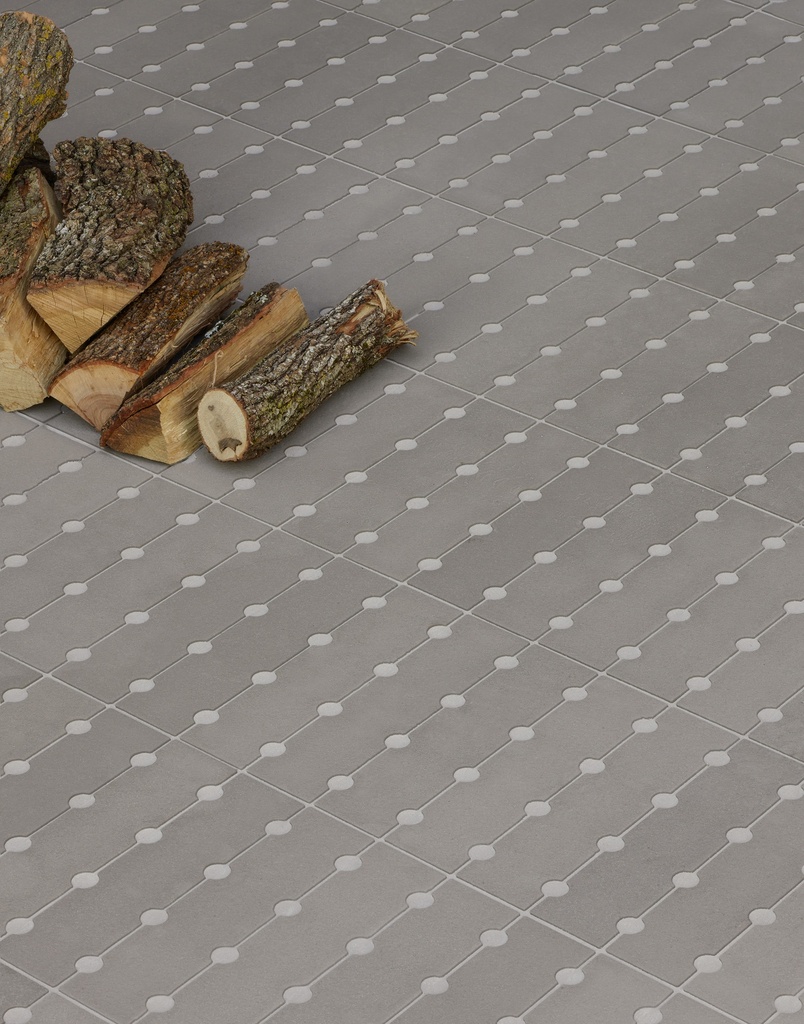 MUTINA OSSO&BOTONE 7,5x32x1 Bottone L Grigio (0,53m²/22st/doos)