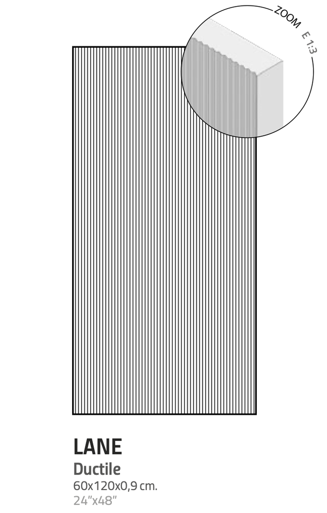 LIVING BERA&BEREN 60x120 DUCTILE RELIEFS 9mm LANE Bera Ice (1,43m²/2st/doos)