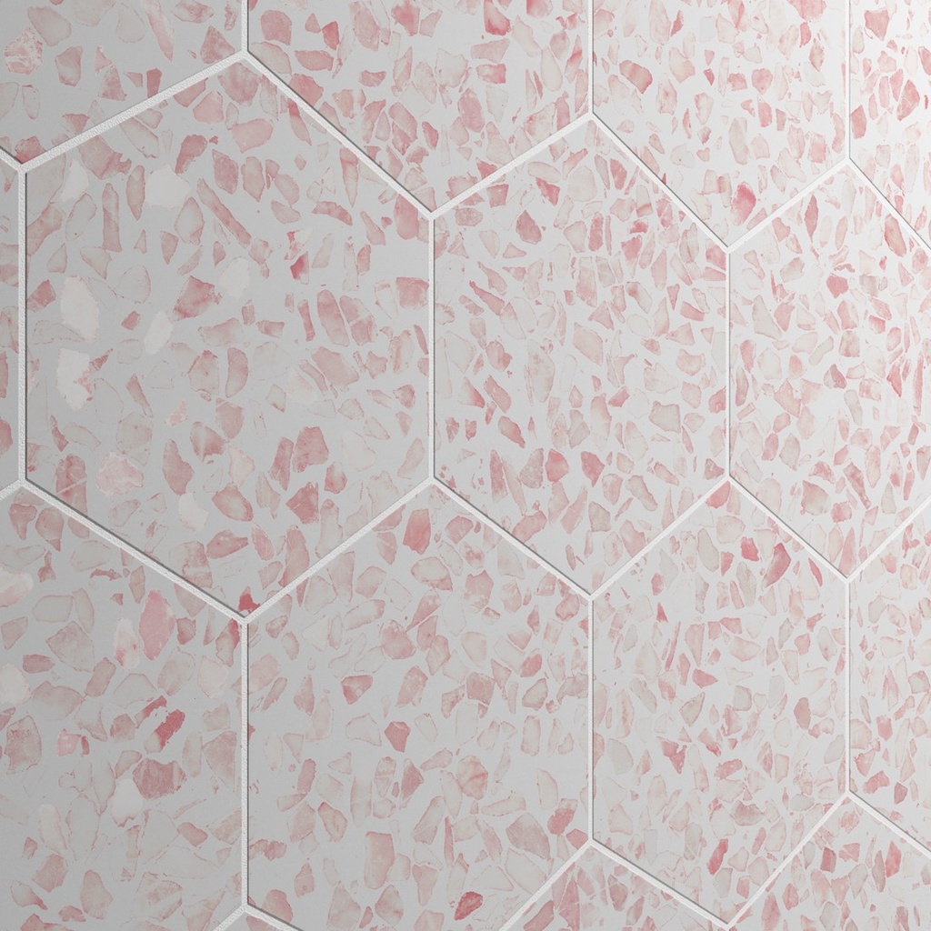 CX 23,2x26,7 Heritage Hexagon Riazza Pink (0,75m²/16st/ds) (kopie)