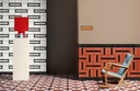 MUTINA MATTONELLE MARGHERITA 10,1x20,5 Frame Black (0,67m²/32st/doos)