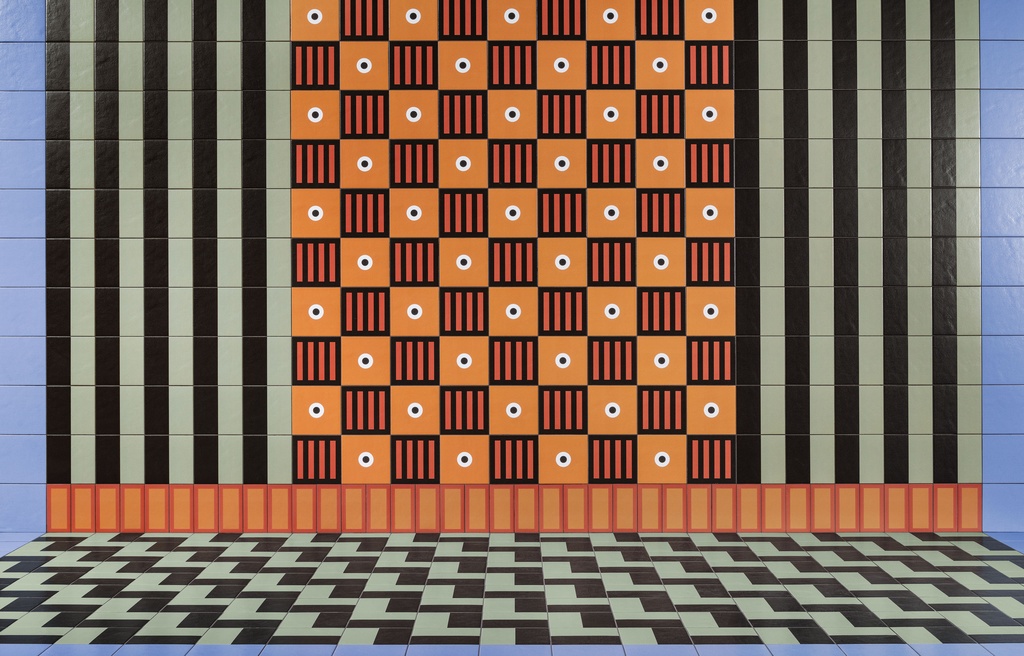 MUTINA MATTONELLE MARGHERITA 20,5x20,5 Black Green (0,67m²/16st/doos)