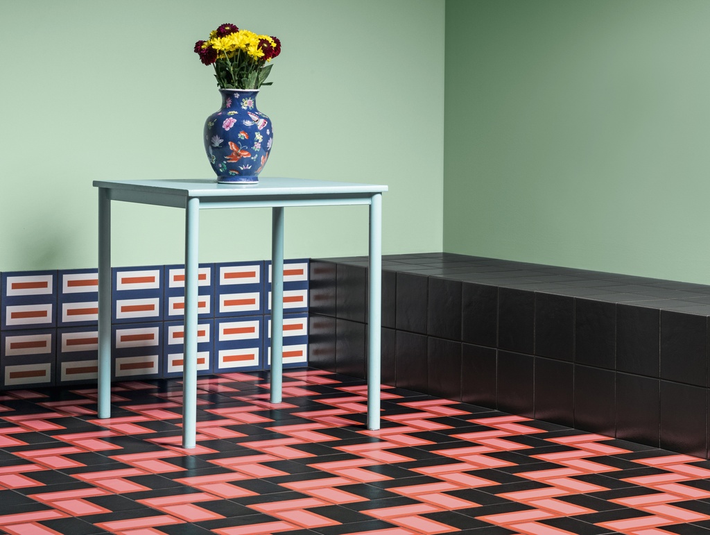 MUTINA MATTONELLE MARGHERITA 20,5x20,5 Double Red (0,67m²/16st/doos)