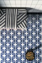 MUTINA MATTONELLE MARGHERITA 20,5x20,5 Double Blue (0,67m²/16st/doos)