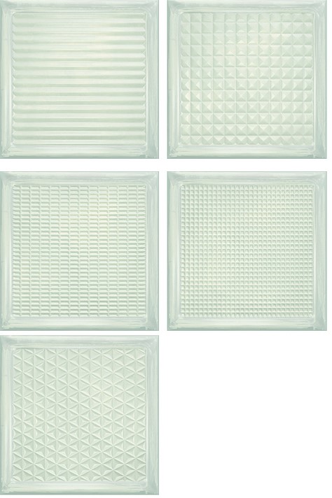 CX 20x20 Antic Decor Glass White Brick (Mix) (0,88m²/22st/doos)