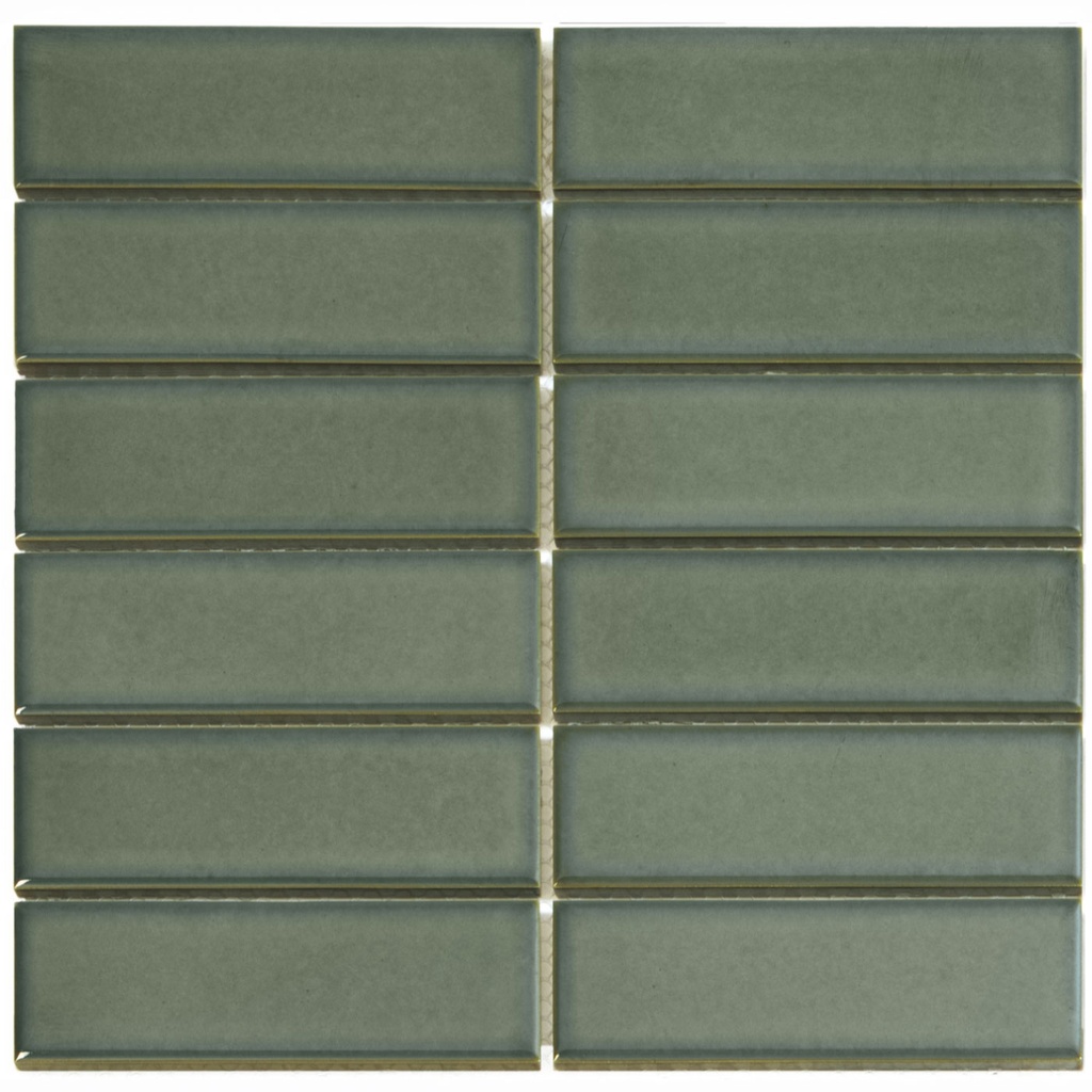 TMF BARCELONA (AF45525) Rechthoek Forest Green Glossy 45x145mm (0,86m²/10vel/doos)