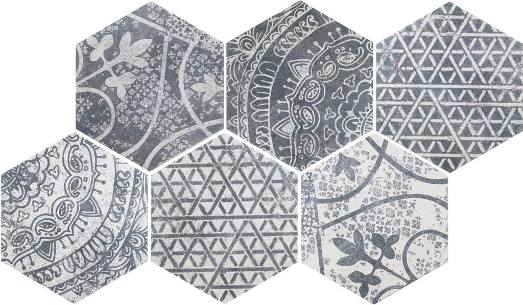 CX 26,6x23 Quintessenza Alchimia Ars mix2 bianco/nero (0,50m²/11st/doos)