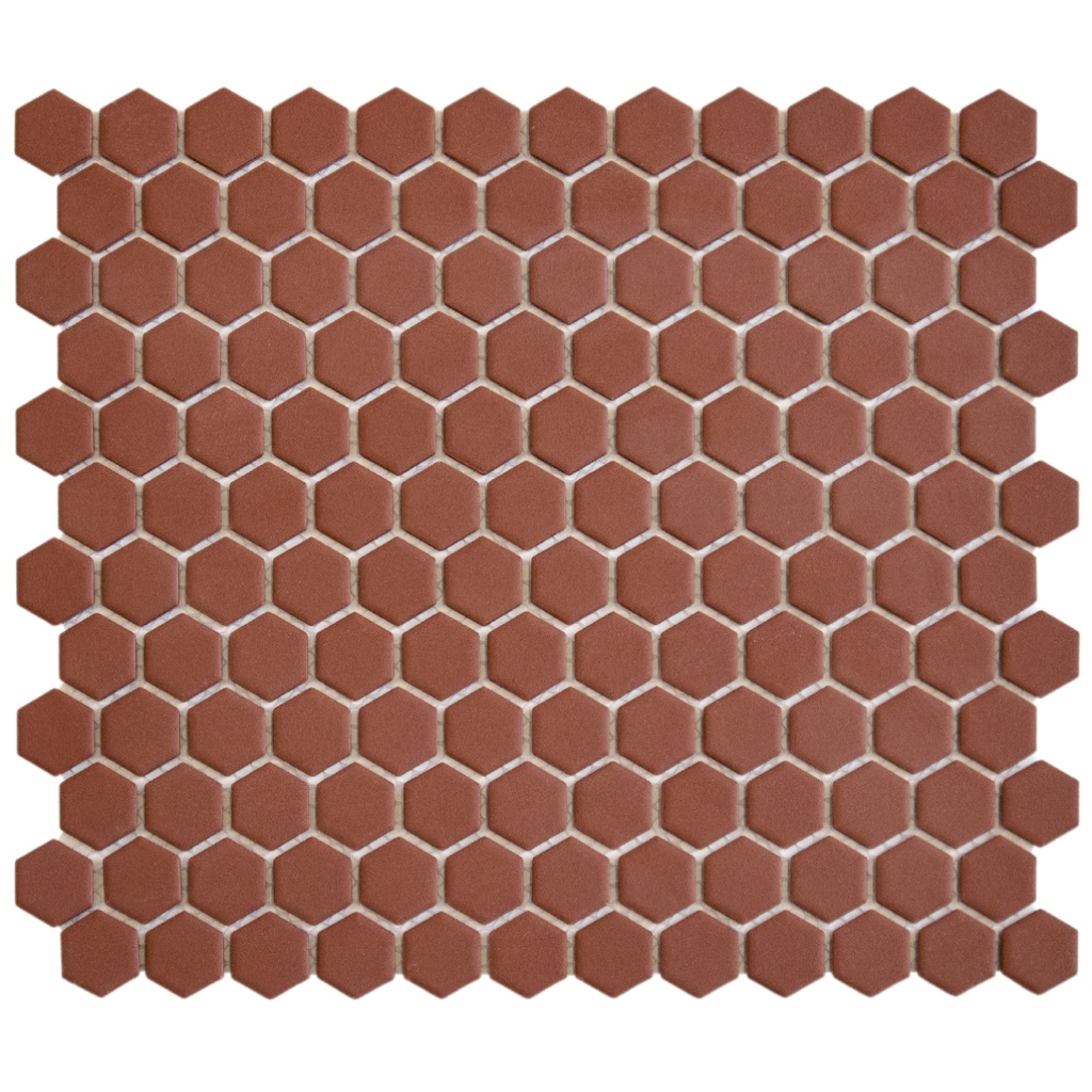 TMF BARCELONA (HM23012) Hexagon Terra Cotta Matt 23x26mm (0,78m²/10vel/doos)