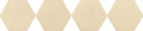 CX 15x17,1 Tonalite Examatt Decoro Relief Bianco (0,5m²/25st/doos)