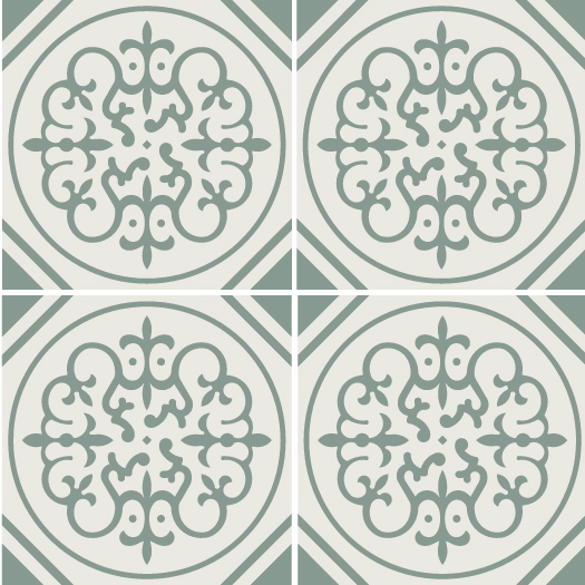 WINCKELMANS DECORATED TILES 15x15 Bruxelles (BAS/VEU)(0,54m²/24st/doos)