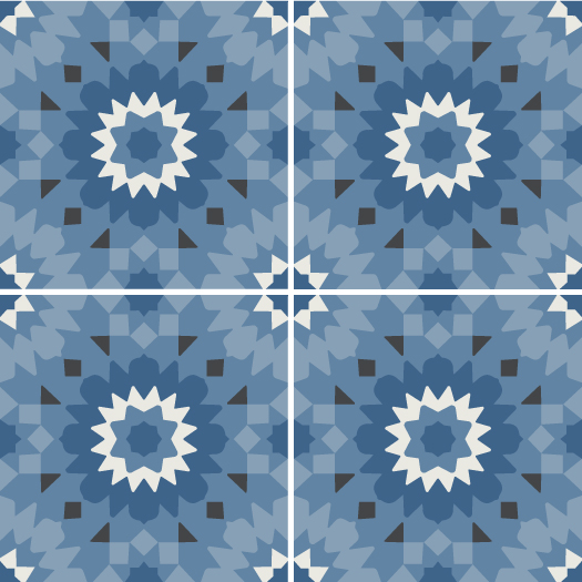 WINCKELMANS DECORATED TILES 15x15 Amsterdam (BEN/BEF/BEU/BAS/NOI)(0,54m²/24st/doos)